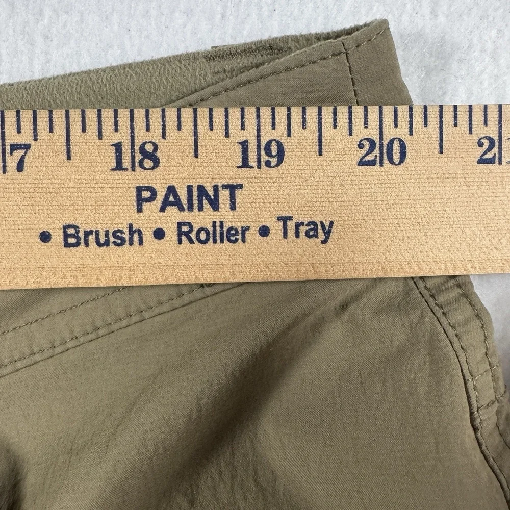 Marmot Performance Shorts Men 40 Outdoor Hiking Trail Zip Cargo Pocket Tan Khaki